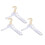 15 Pcs Clear Clothes Hangers with , Transparent Sh 1