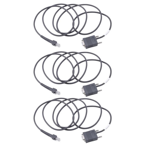 3X LS2208 RS232 Serial Cable CBA-R01-S07PAR Barcod 1