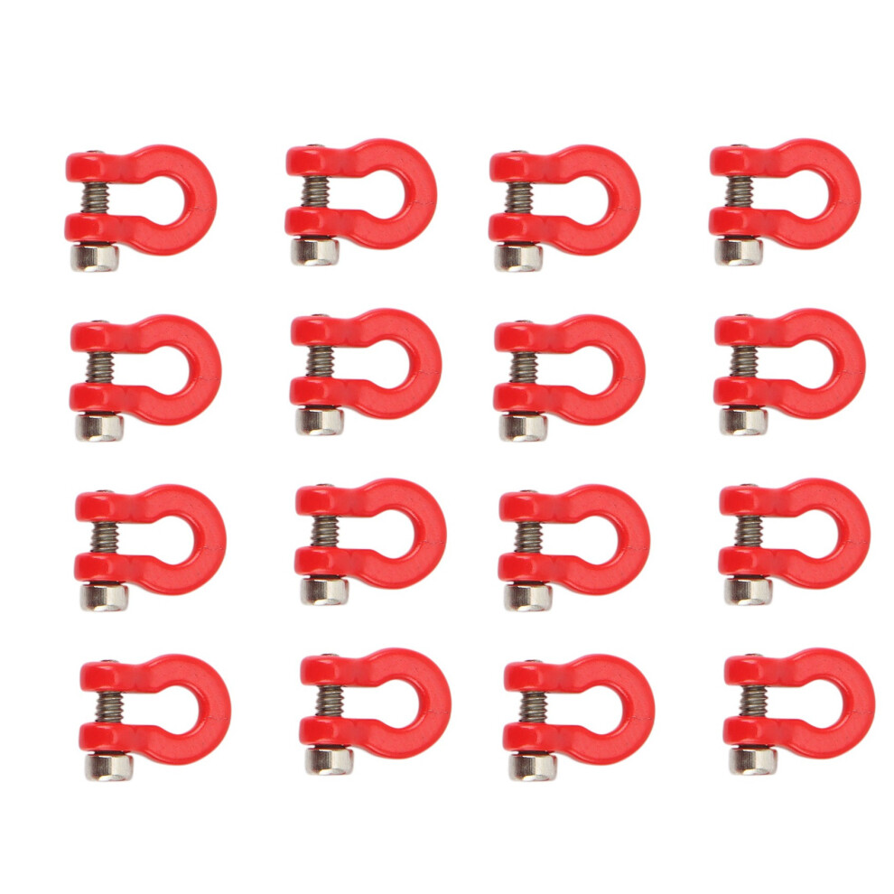 16Pcs Metal Bumper Trailer Hook Tow Shackle Rescue 4854184443827