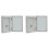 2X Double Picture Frame 4X6in Rustic Grey Photo Fr 2