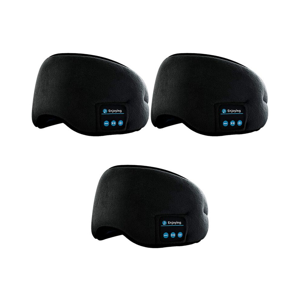 Semoic 3X Sleep Headphones Bluetooth Eye Mask, Wireless 5