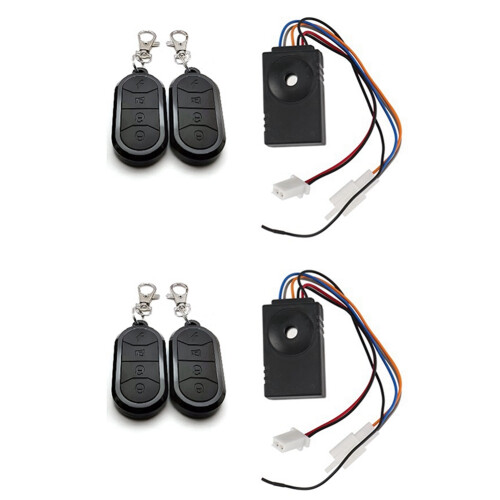 2X Ebike Alarm System Dual Remote Control 36V 48V 1