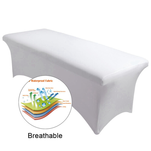2X Cils Couverture de Lit Beauty Sheets Table élastique Extension de Cils étirable Drap de Cosmétique Blanc 2