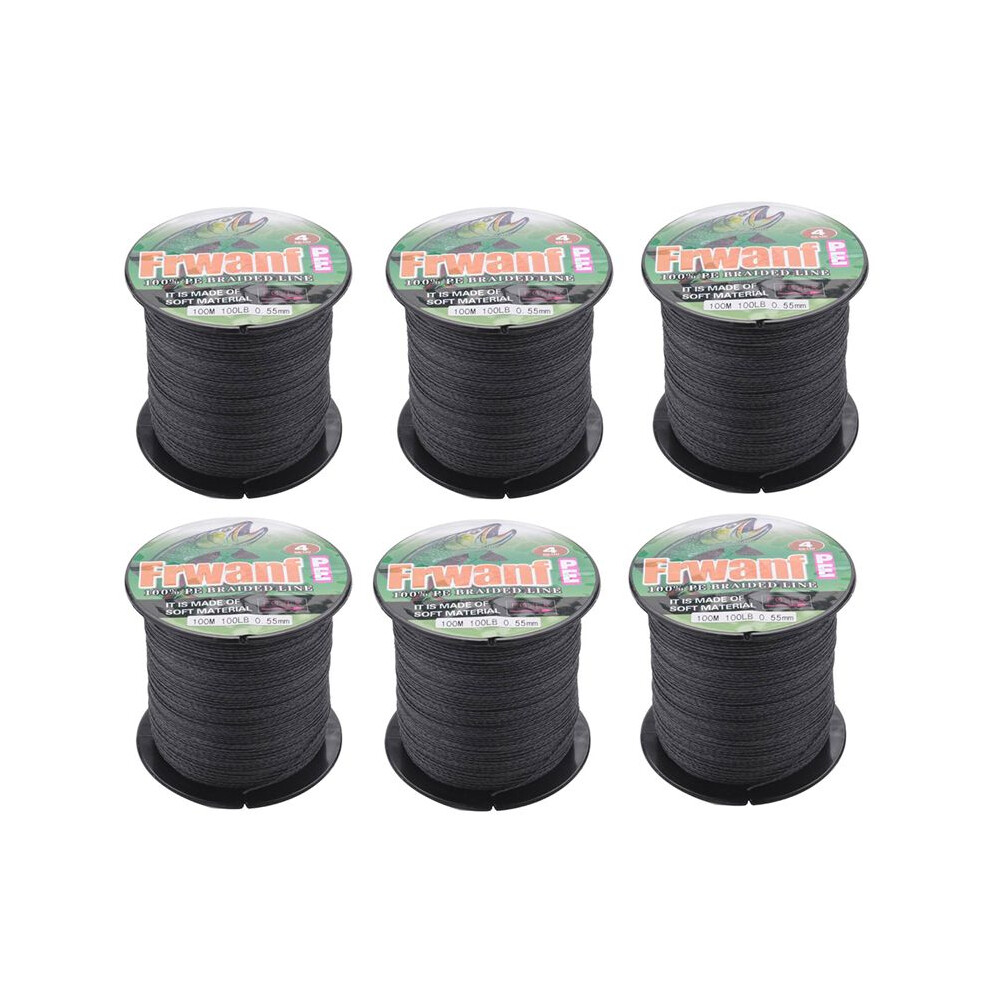 6X 4 Strand 100M PE Braided Fishing Line Super St-image-OPC-PN85XXZ-NEW