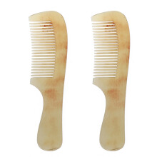 2X Professional Beauty Ox Horn Hair Comb Brush Spa