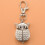 2X Double Open Owl Key Ring Pocket Watch 6