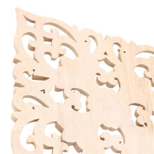 3X Wooden Decal Supply European-Style Applique Real Wood Carving Accessories and Retail.Woodcarving 20X20X2cm