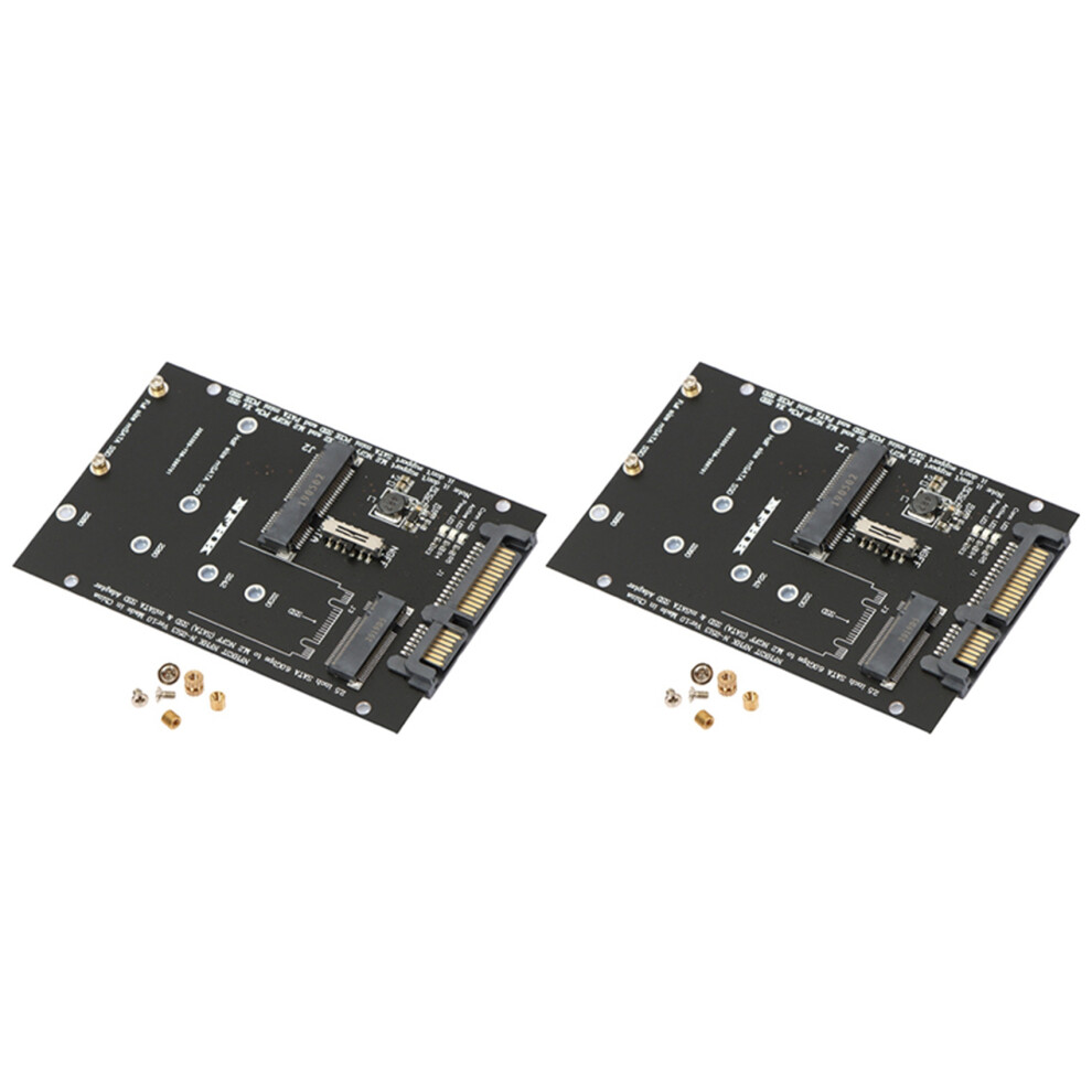 2X M.2 Ngff Msata Ssd To 2.5Inch 3.0 Adapter 2 In 4854184444985