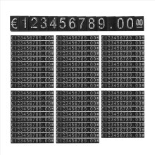 60Sets Plastic Cubes Price Display Tags Adjustable