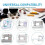 Sewing Machine Needles, 120Pcs Universal Ballpoint 7