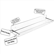 6 Pack Acrylic Floating Shelves, 15 L X3.25Inch W,