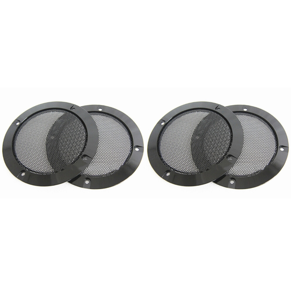 4Pcs 4 Inch Speaker Grille Replaceable Round Prote 4851335349021