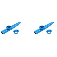 2Pcs Kazoo Aluminum Alloy Metal with 10 Pcs Gifts