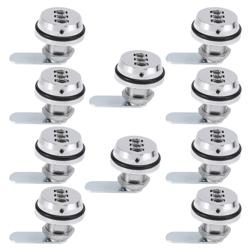 10X Alloy Code Combination Cam Lock Keyless Post M 4854184430377