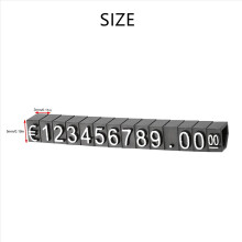 90Sets Plastic Cubes Price Display Tags Adjustable