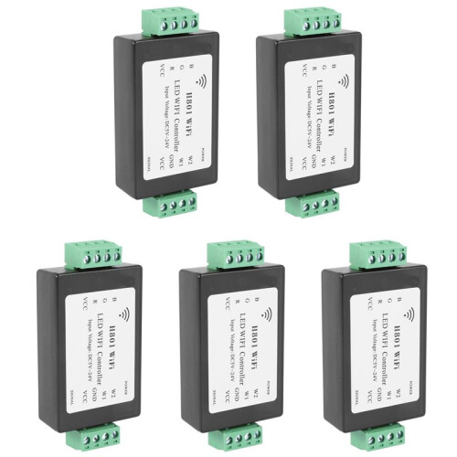 5X H801 RGBW LED WIFI Controller RGB DC5-24V Input