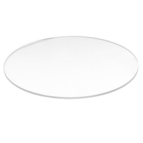3X Transparent 3mm Thick Mirror Acrylic Round Disc 2