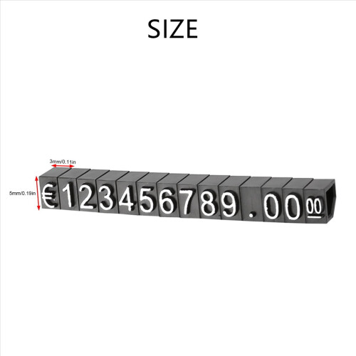 90Sets Plastic Cubes Price Display Tags Adjustable 1