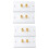 4 Pack Single Gang 1.0 Speaker Wire Wall Plate (Ba 3