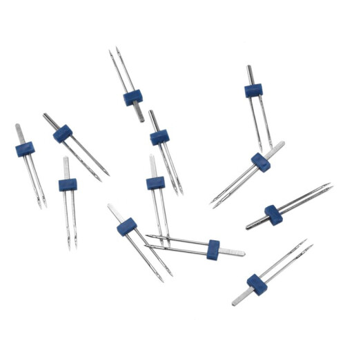 36 Pieces Twin Needles, Double Needles with Plasti 2