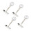 4X Quartz Movement with Brooch Pin 2