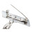 4X Quartz Movement with Brooch Pin 5