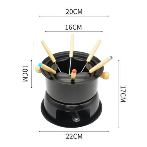 2X Chocolate Fondue Maker Set Multifunction Carbon 2