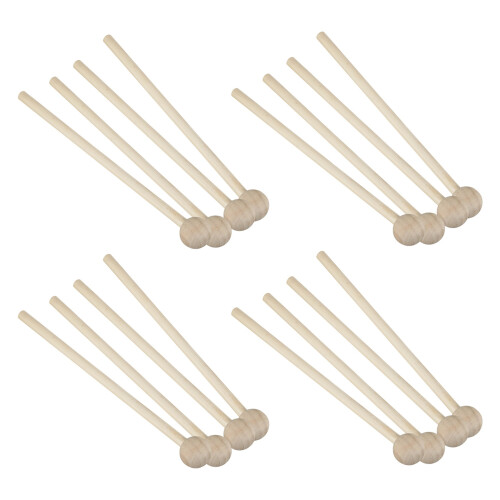 8 Pair Wood Mallets Percussion Sticks for Energy C 1