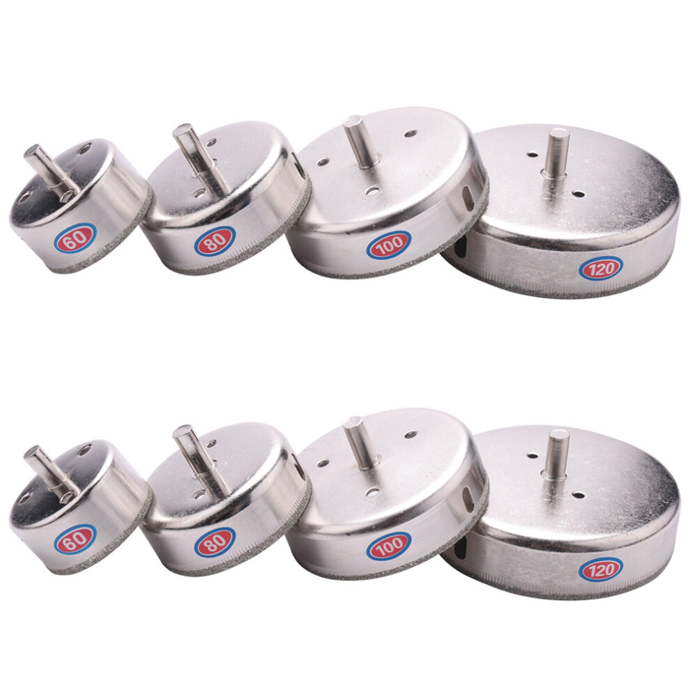 Semoic 8Pcs 60/80/100/120 Mm Diamond Hole Saw Tile Set Dr