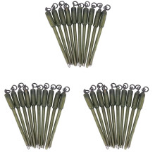 30Pcs Carp Fishing Connector Swivels PVA Tube Bags Stems Solid Bag Stems Lead Insert End Terminal Tackle