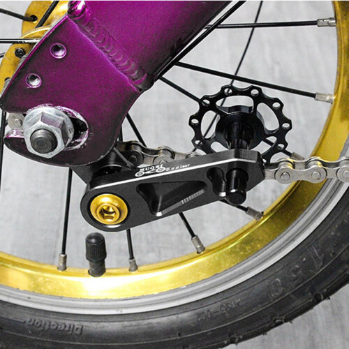 2X Folding Bike Chain Tensioner Bicycle Guide Whee 2