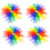 48Pcs Square Juggling Silk Dance Scarves Magic Tri 1