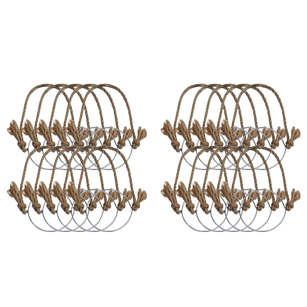 Hangers For Jar,Linen Rope Handles 70Mm Wide Mouth 4851335340905