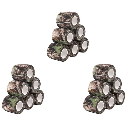 18 Roll Camouflage Tape Cling Scope Wrap Camo Stre