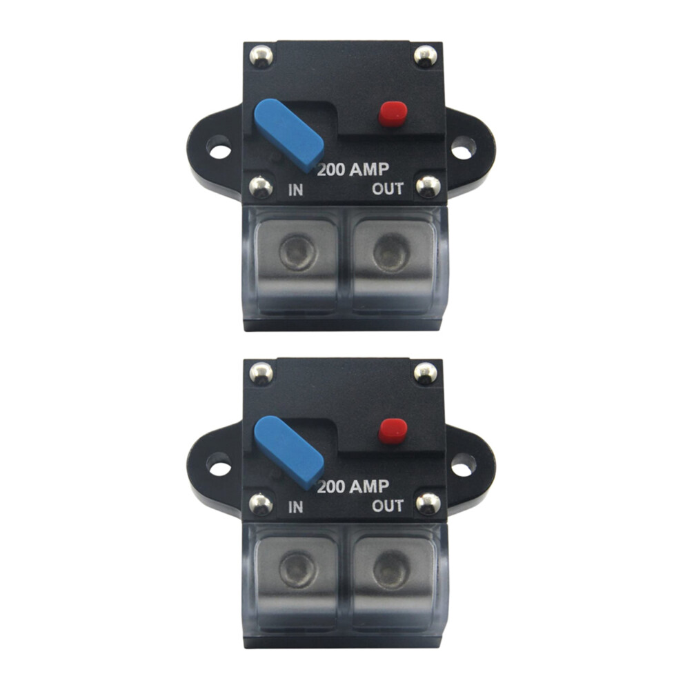 2X 12-24 Volt Dc 200A Circuit Breaker Trolling Mot 4854184440284
