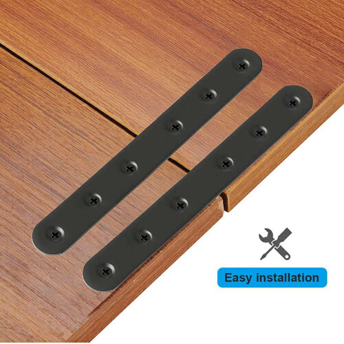 8 PCS Flat Straight Bracket Stainless Steel Mendin 2