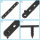 8 PCS Flat Straight Bracket Stainless Steel Mendin 4