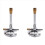 2Pcs Mini Single Tube Bunsen Burner Gas Light for 2
