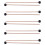 10Pcs Soft Rubber Head Sticks Wood Handle Bell Mal 1