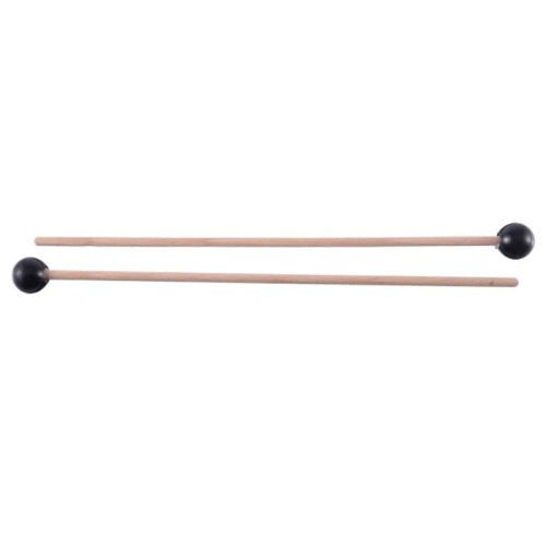 10Pcs Soft Rubber Head Sticks Wood Handle Bell Mal 2