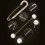 12 Pieces Sweater Shawl Clips Set, Include Double 3