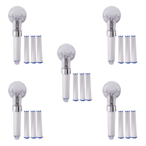5 Set Negative Ions Bathroom Handheld Shower Water