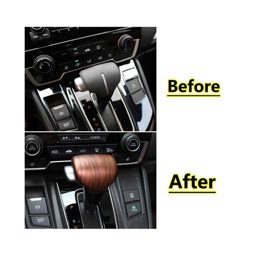6X Abs Wood Gear Lever Shift Knob Cove Peach/Grain 4851335370940