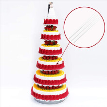 150 Pieces Plastic White Cake Dowel Rods for Tiere