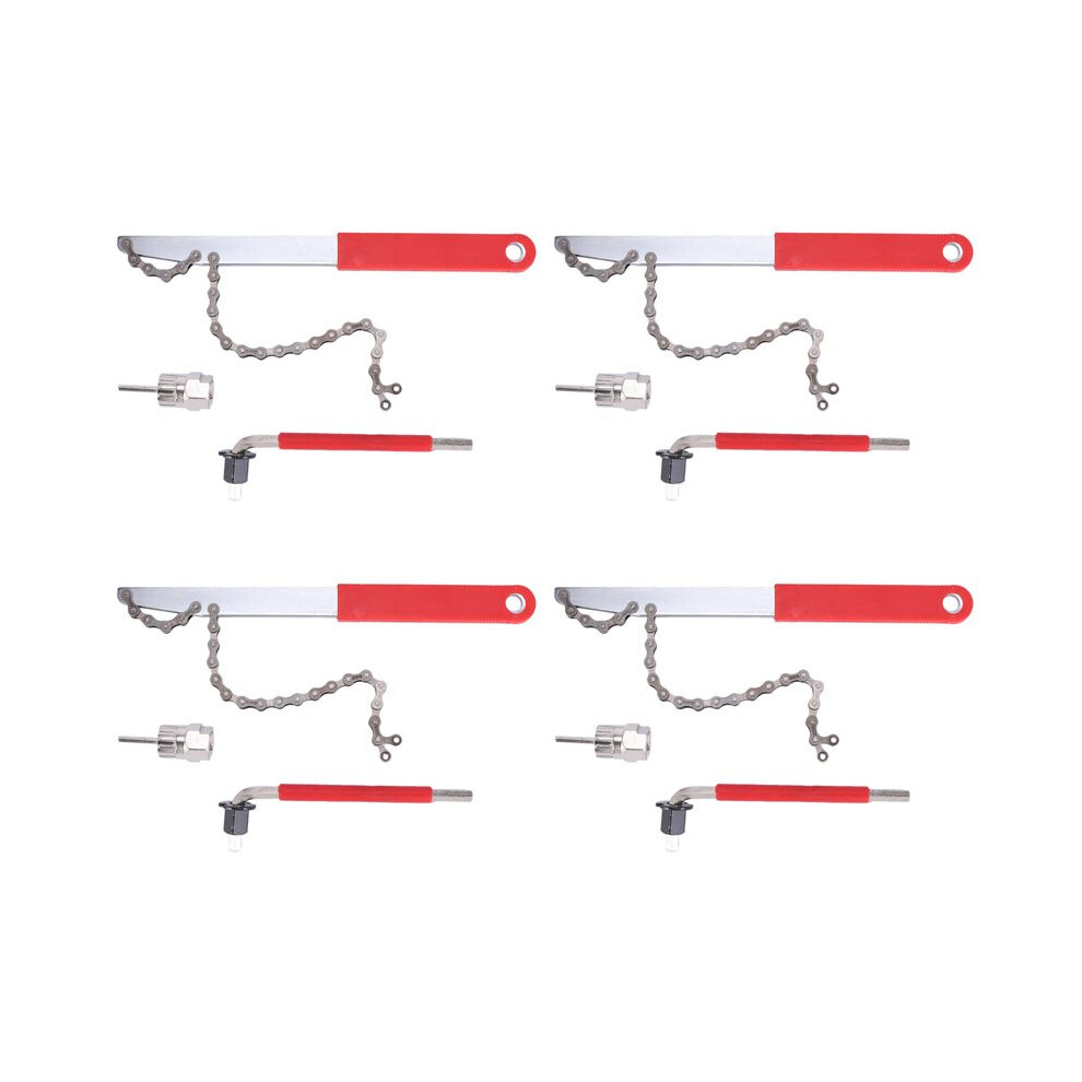 4X Bike Cassette Removal Tool With Chain Whip And 4851335361870