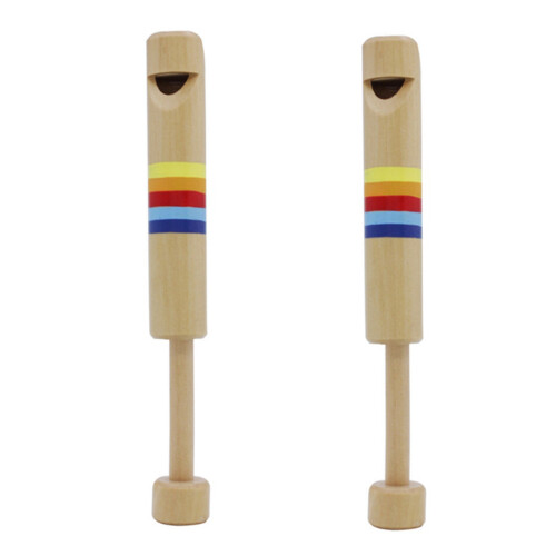2X Wooden Flute Instruments Pulling Diacritical Ea