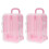 4X Pink Mini Roller Travel Suitcase Candy Box Pers 3