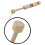 2X Wooden Flute Instruments Pulling Diacritical Ea 5