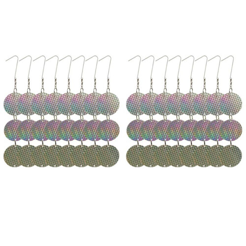 96PCS Bird Repellent Discs Reflective Hanging Devi 2