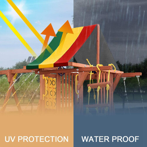 2Pcs 52 Inch x 90 Swing Set Replacement Tarp for P 2
